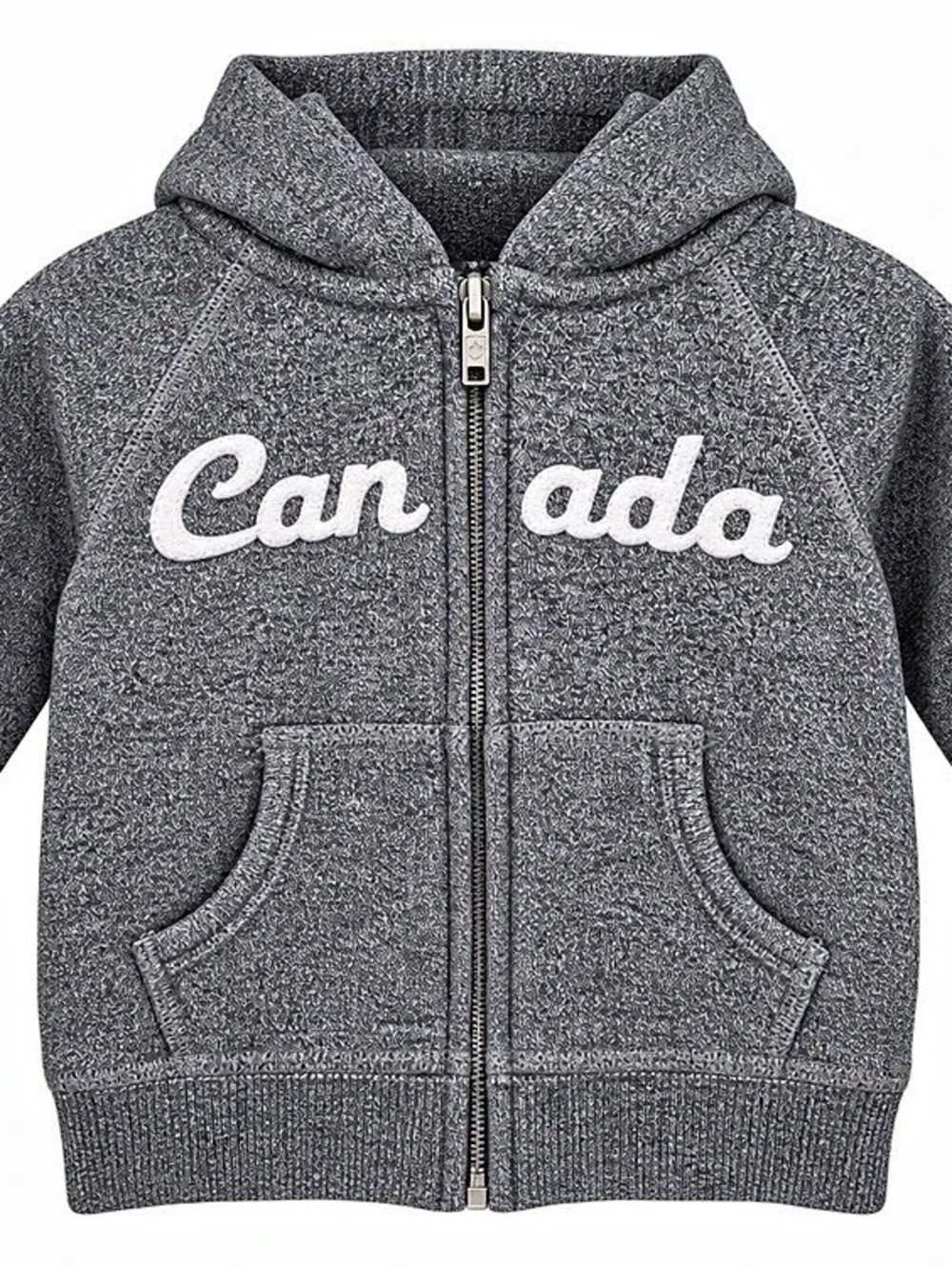 Canadiana Baby Grey Zip Hoodie “Canada” 6–12M